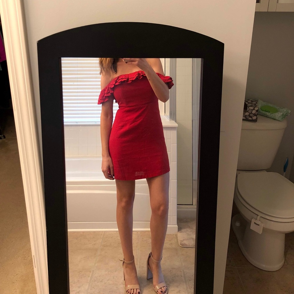 Flirty Red Vacation Dress